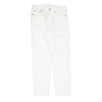 LEVI'S Distressed Womens Jeans White Slim Skinny W26 L27