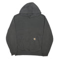 CARHARTT Mens Grey Pullover Hoodie L Workwear Casual Cotton Blend