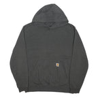 CARHARTT Mens Grey Pullover Hoodie L Workwear Casual Cotton Blend