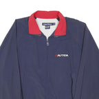 NAUTICA Mens Navy & Red Challenge Zip Jacket M Nylon Sport Casual