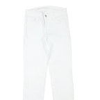 GUESS Womens White Slim Skinny Denim Jeans Cotton Blend Zip W26 L31 Stylish