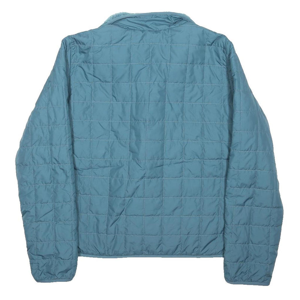 THE NORTH FACE Womens Blue Jacket M Polyester Blend Zip Quilted Lightweight