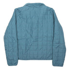 THE NORTH FACE Womens Blue Jacket M Polyester Blend Zip Quilted Lightweight
