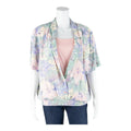 ALFRED DUNNER Womens Blouse Purple Collared Floral L