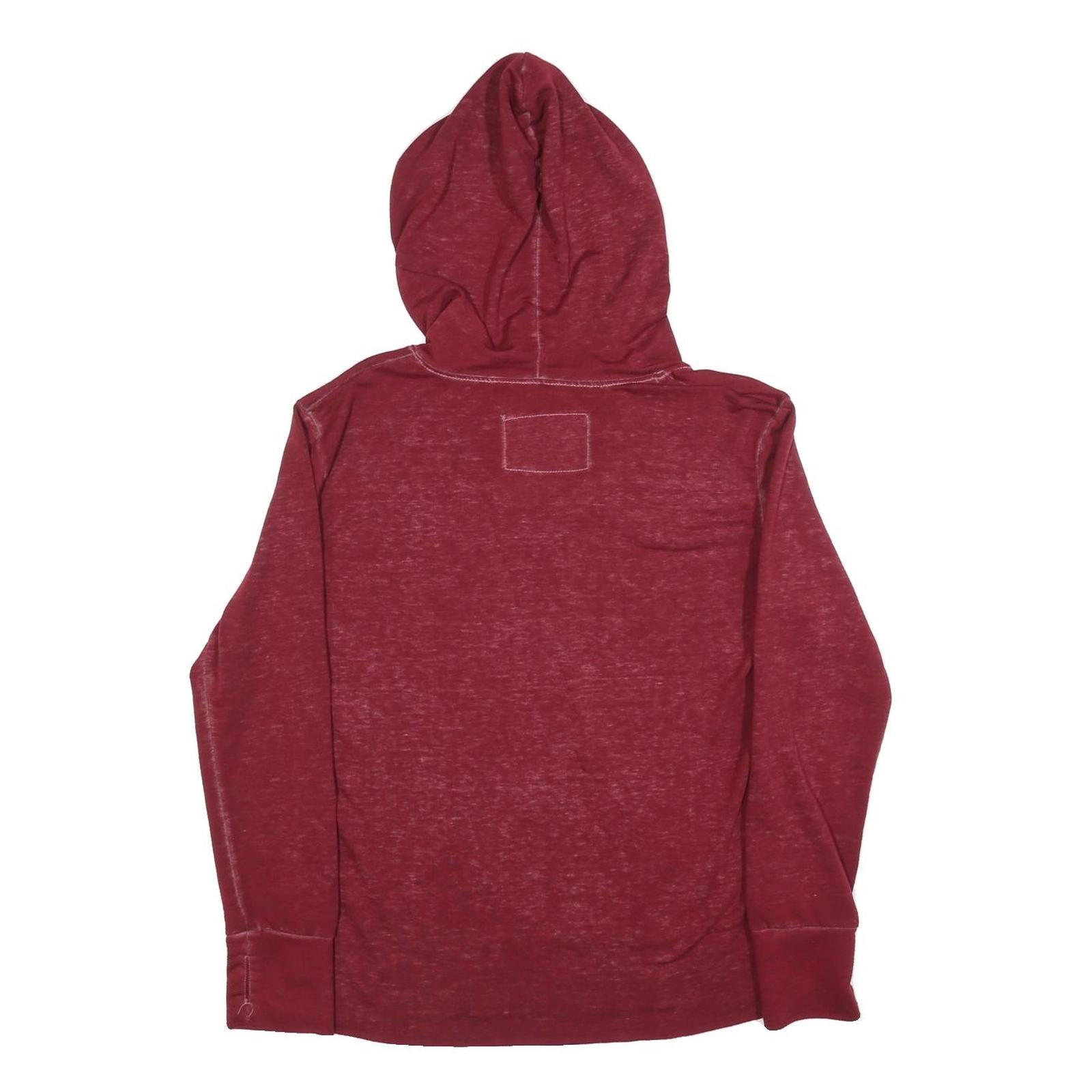 HARD ROCK CAFE Womens Red Hoodie M Cotton Blend Pullover Casual