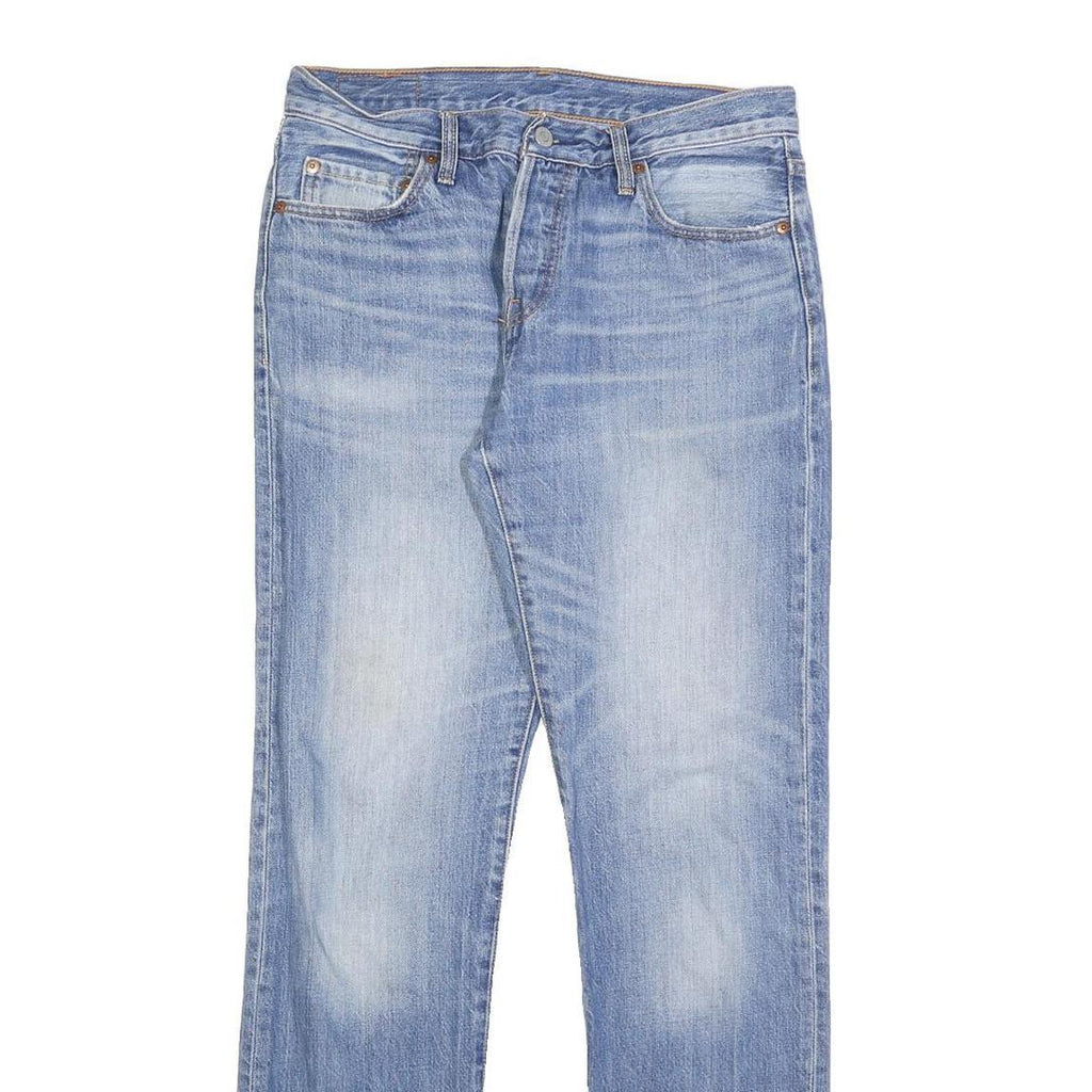 LEVI'S 501 Mens Jeans Blue Regular Straight Denim Medium W27 L32 Classic Fit