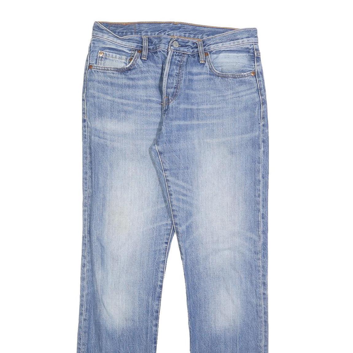 LEVI'S 501 Mens Jeans Blue Regular Straight Denim Medium W27 L32 Classic Fit