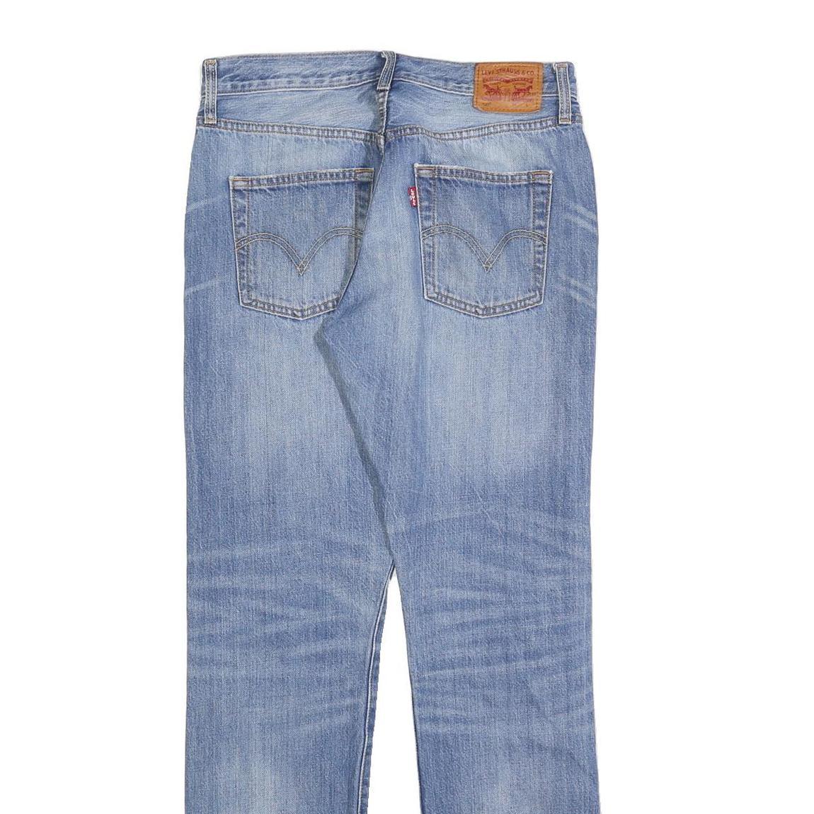 LEVI'S 501 Mens Jeans Blue Regular Straight Denim Medium W27 L32 Classic Fit