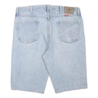 WRANGLER Womens Light Blue Denim Casual Shorts XL W40 Classic Fit Cotton Blend