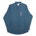 RED HEAD Mens Blue Cotton Shirt L Casual Workwear Button Pockets