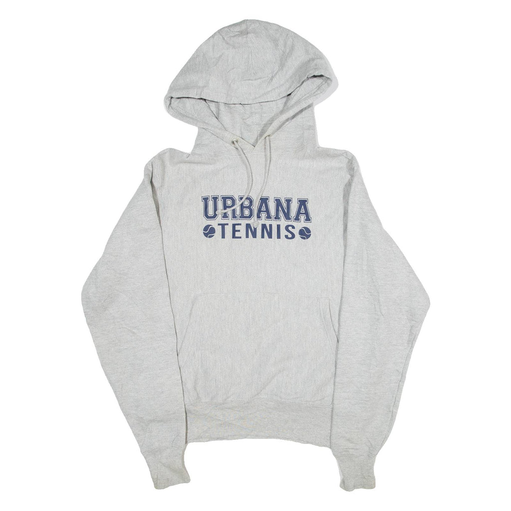 CHAMPION REVERSE WEAVE Urbana Tennis Womens Grey Hoodie USA S
