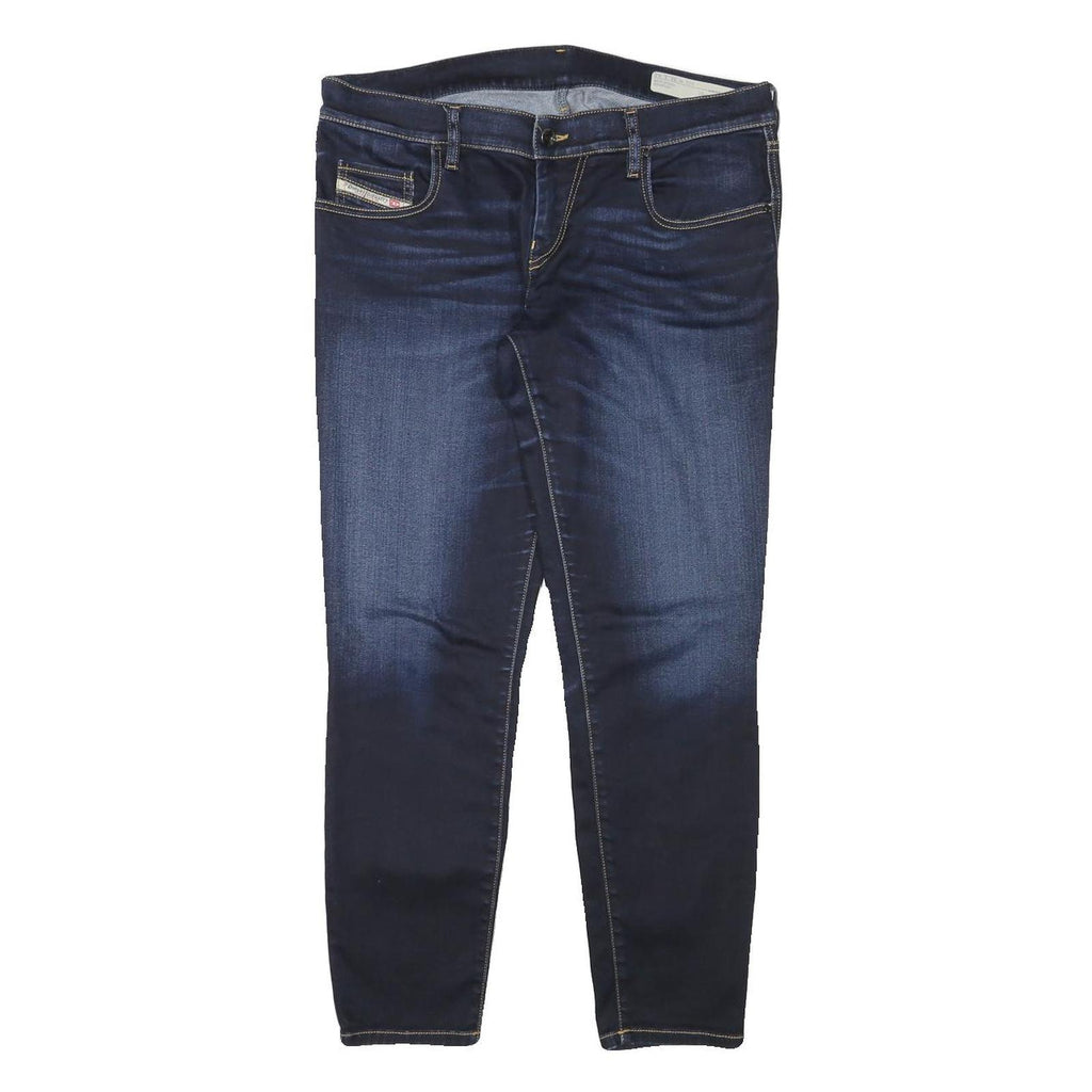 DIESEL Womens Slim Blue Denim Jeans W33 L27 Zip Cotton Blend Stylish Fit
