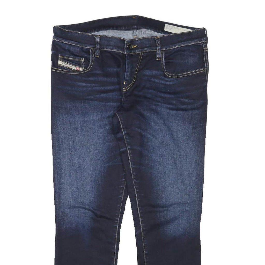 DIESEL Womens Slim Blue Denim Jeans W33 L27 Zip Cotton Blend Stylish Fit