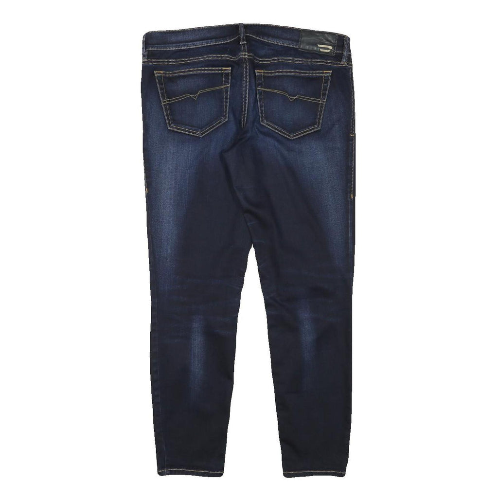 DIESEL Womens Slim Blue Denim Jeans W33 L27 Zip Cotton Blend Stylish Fit