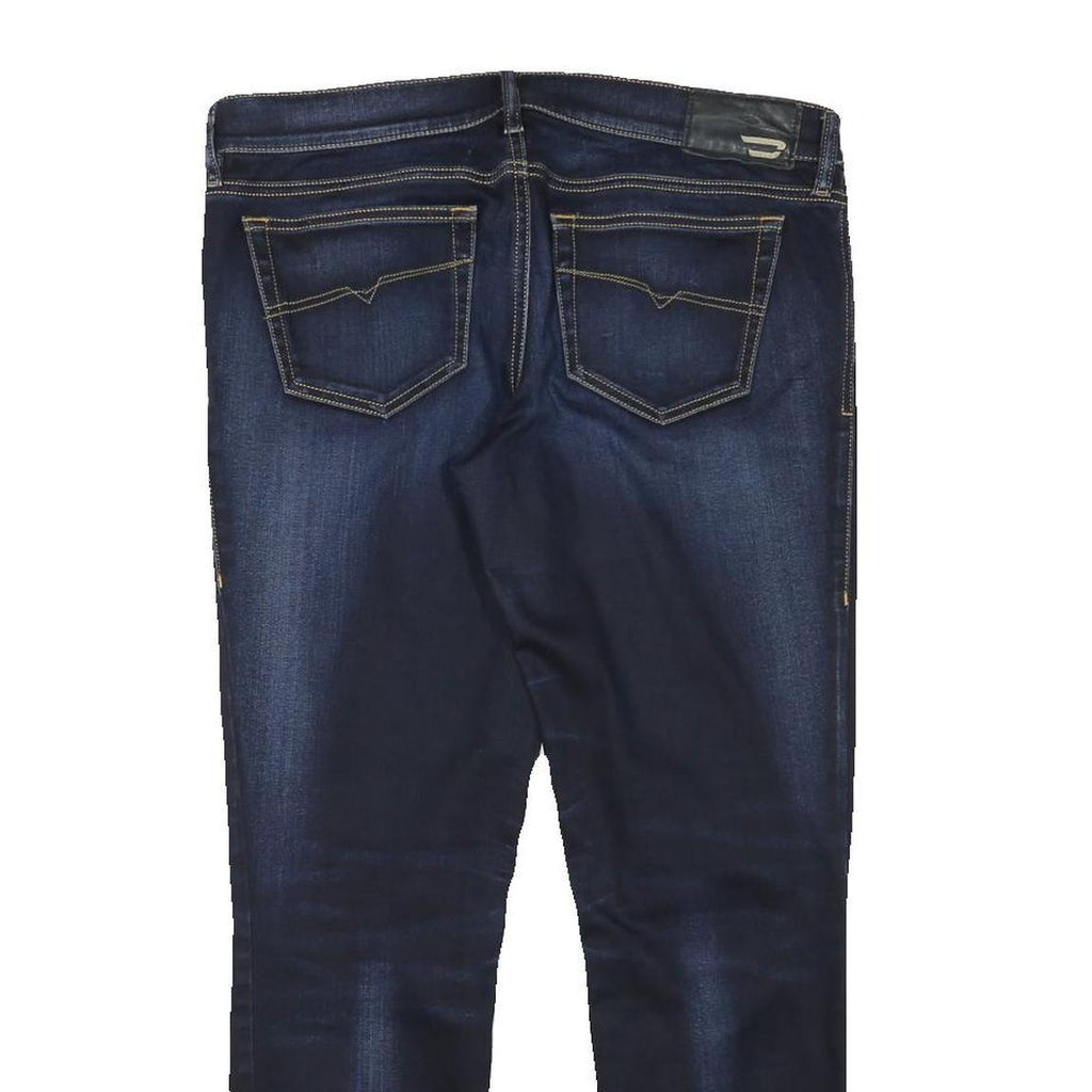 DIESEL Womens Slim Blue Denim Jeans W33 L27 Zip Cotton Blend Stylish Fit