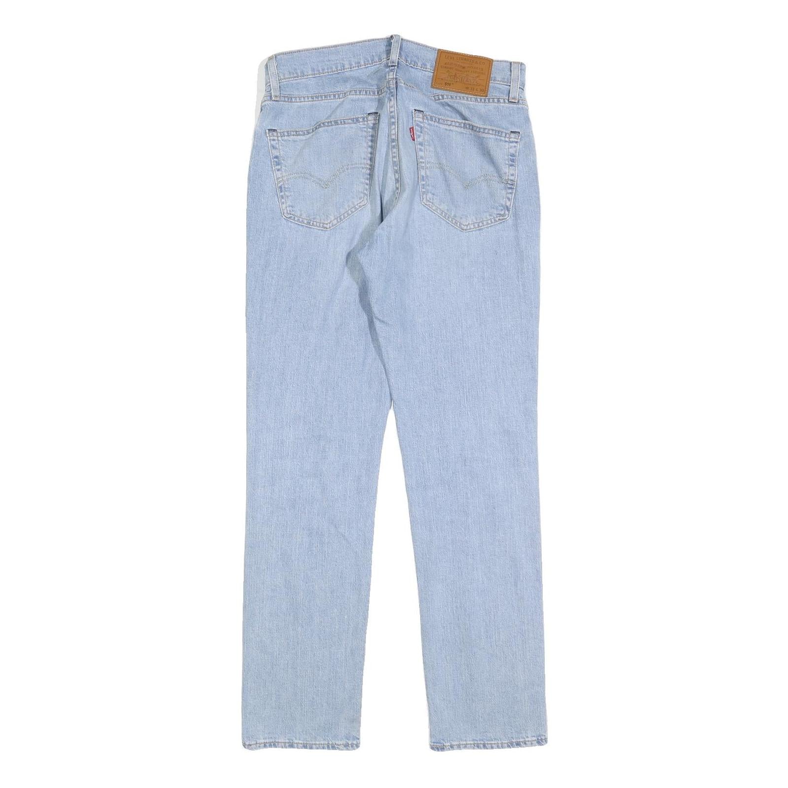 LEVI'S 511 BIG E Mens Jeans Blue Slim Skinny Denim Light W31 L30 Vintage New