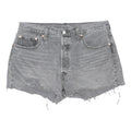 LEVI'S Womens Shorts Grey Casual Denim Cut-Off L W36 Frayed Hem Distressed