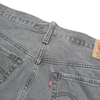 LEVI'S Womens Shorts Grey Casual Denim Cut-Off L W36 Frayed Hem Distressed