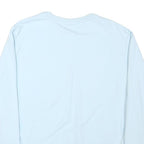 FILA Mens Blue Crew Neck L Cotton Blend Pullover Sweatshirt Logo Embroidered