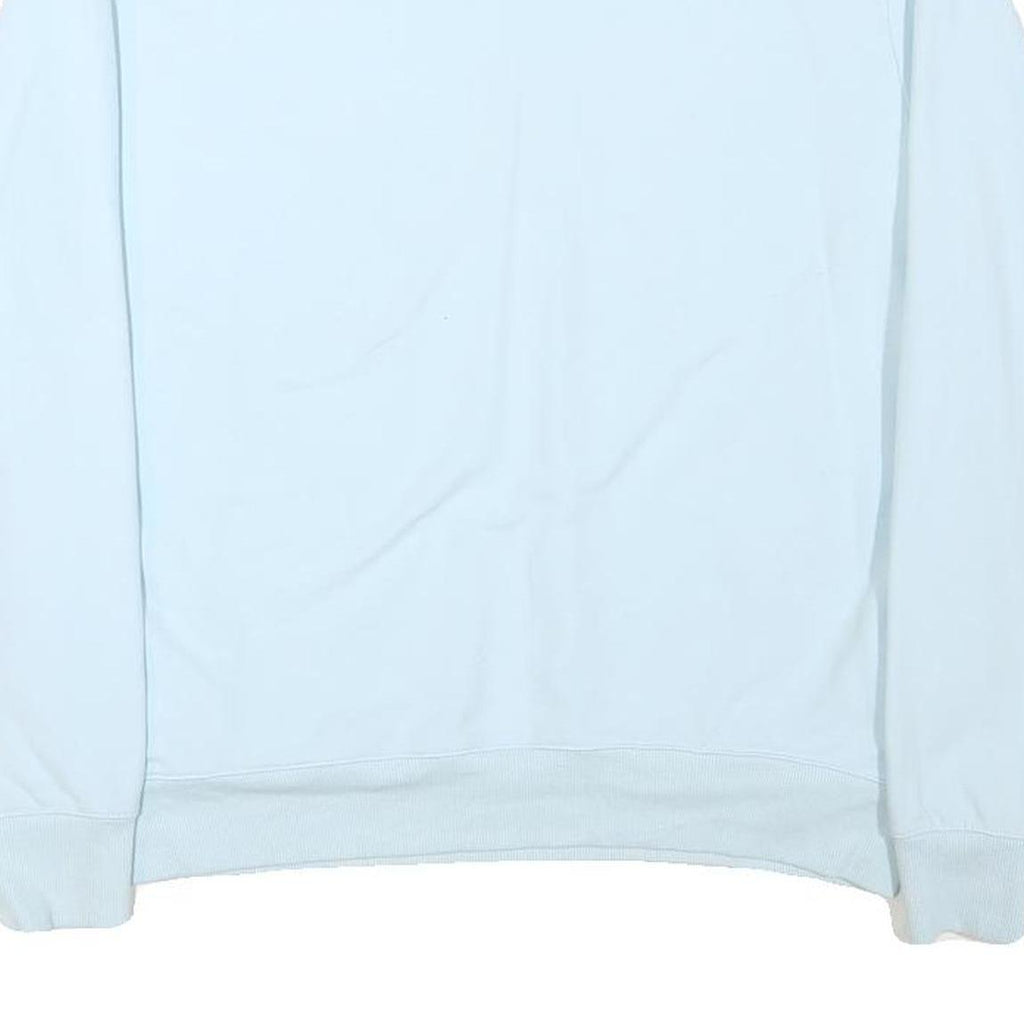 FILA Mens Blue Crew Neck L Cotton Blend Pullover Sweatshirt Logo Embroidered