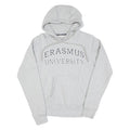 Mens Grey Erasmus University Cotton Pullover Hoodie XS Lightweight Casual