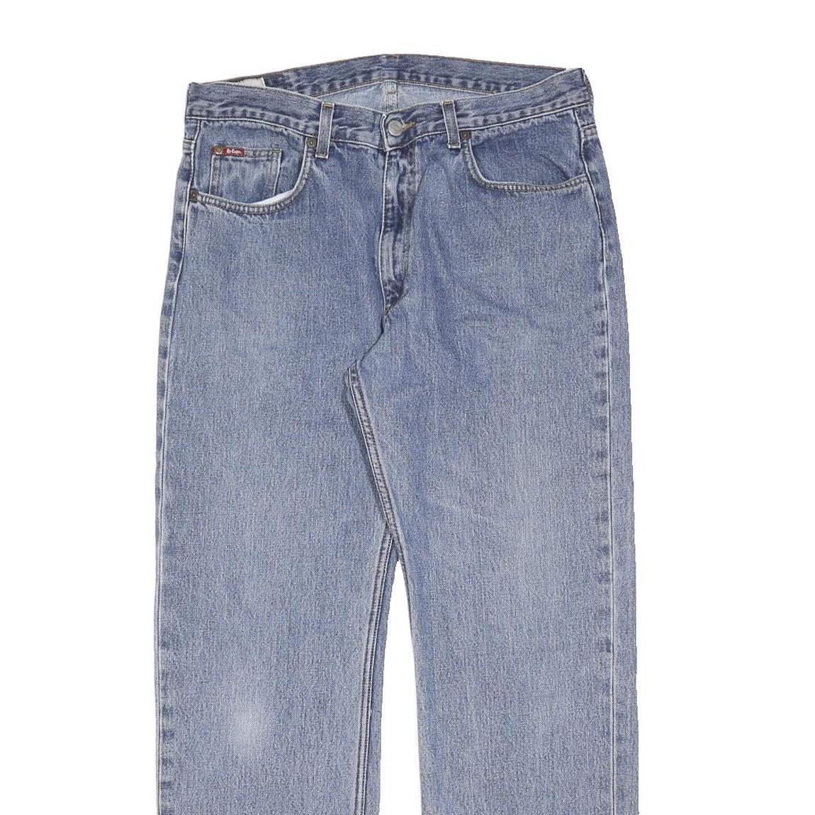 LEE COOPER Mens Jeans Blue Regular Straight Denim Light W34 L30 Classic Fit