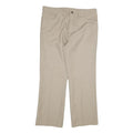 WRANGLER Mens Beige Regular Straight Trousers W36 L29 Classic Zip Closure