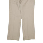 WRANGLER Mens Beige Regular Straight Trousers W36 L29 Classic Zip Closure