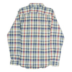 NAUTICA Mens Blue & Red Check Shirt M Classic Cotton Button-Down Long Sleeve