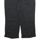 CALVIN KLEIN Womens Cotton Blend Black Regular Fit Cropped Trousers W34 L22