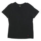 POLO RALPH LAUREN Mens Black Graphic T-Shirt L Short Sleeve Crew Neck Cotton