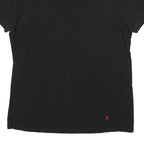 POLO RALPH LAUREN Mens Black Graphic T-Shirt L Short Sleeve Crew Neck Cotton