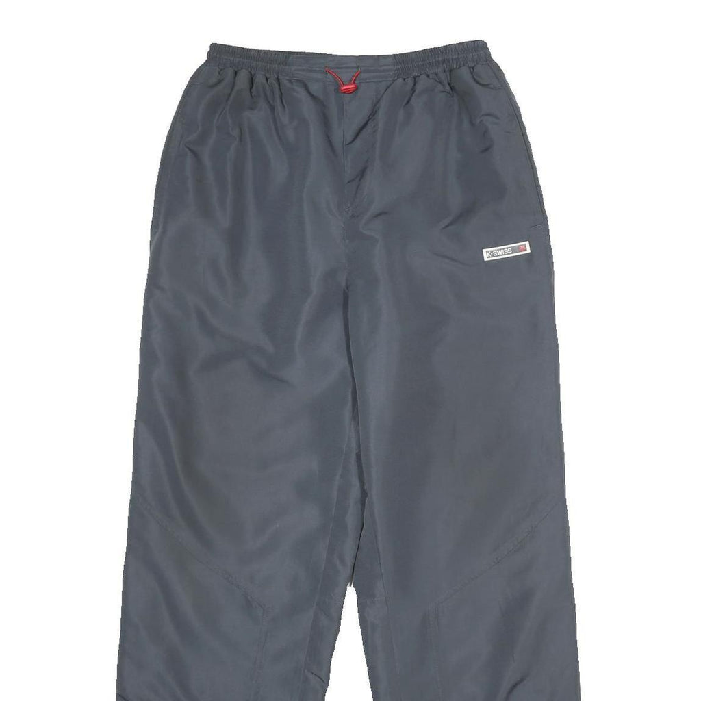 K-SWISS Mens Joggers Grey M W24 L32 Polyester Casual Comfortable Drawstring
