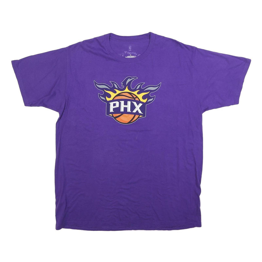 FANATICS Mens Purple Phoenix Suns Basketball T-Shirt XL Short Sleeve Crew Neck