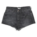 WRANGLER Womens Shorts Black Denim Cut-Off M W28 Casual Summer