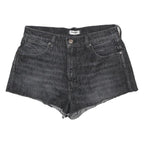 WRANGLER Womens Shorts Black Denim Cut-Off M W28 Casual Summer