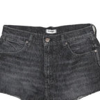 WRANGLER Womens Shorts Black Denim Cut-Off M W28 Casual Summer