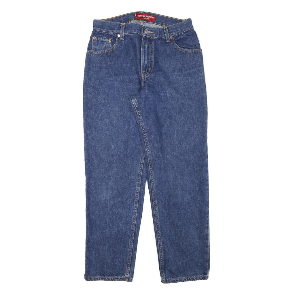 LEVI'S Womens Denim Blue Slim Straight Jeans Cotton Blend W29 L28 Classic