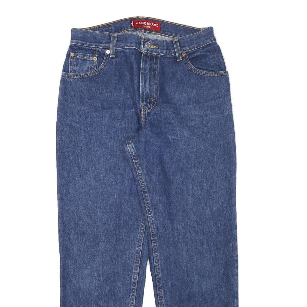 LEVI'S Womens Denim Blue Slim Straight Jeans Cotton Blend W29 L28 Classic