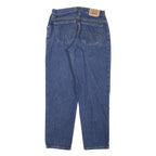 LEVI'S Womens Denim Blue Slim Straight Jeans Cotton Blend W29 L28 Classic