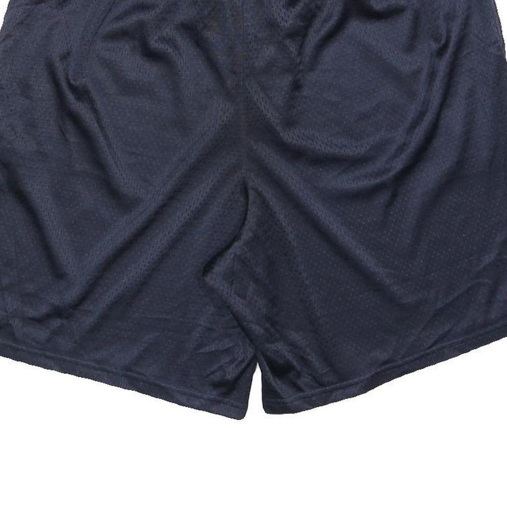 CHAMPION Mens Shorts Navy Blue Casual Polyester XL W36 Comfortable Fit