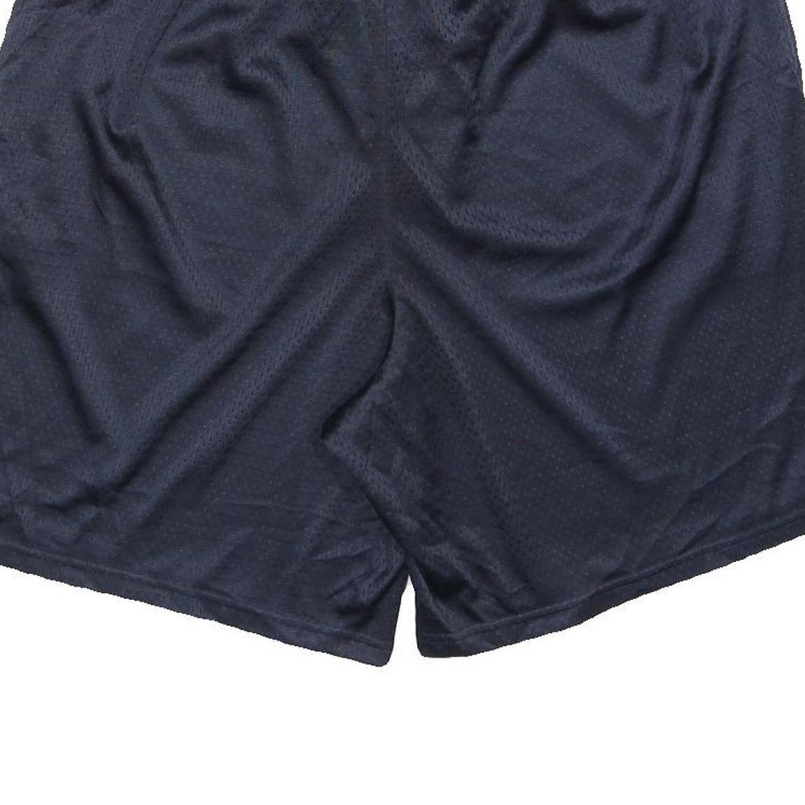 CHAMPION Mens Shorts Navy Blue Casual Polyester XL W36 Comfortable Fit