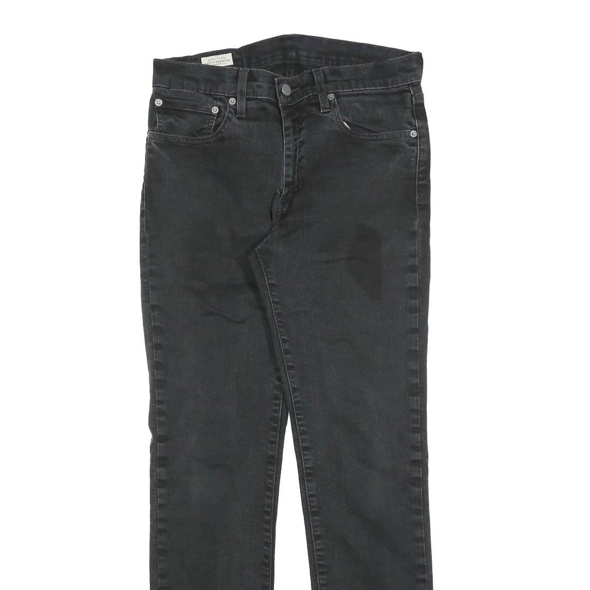 LEVI'S 511 Slim Mens Jeans Black Slim Skinny Denim W31 L32 Classic Cotton Blend