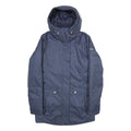 COLUMBIA Womens Navy Blue Outdoor Jacket XS Polyester Water Resistant Hooded Zip