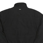 CALVIN KLEIN Mens Black Bomber Jacket L Polyester Woven Plain Zip Casual