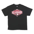 MAJESTIC Mens Black All Star Game Graphic T-Shirt L Short Sleeve Crew Neck