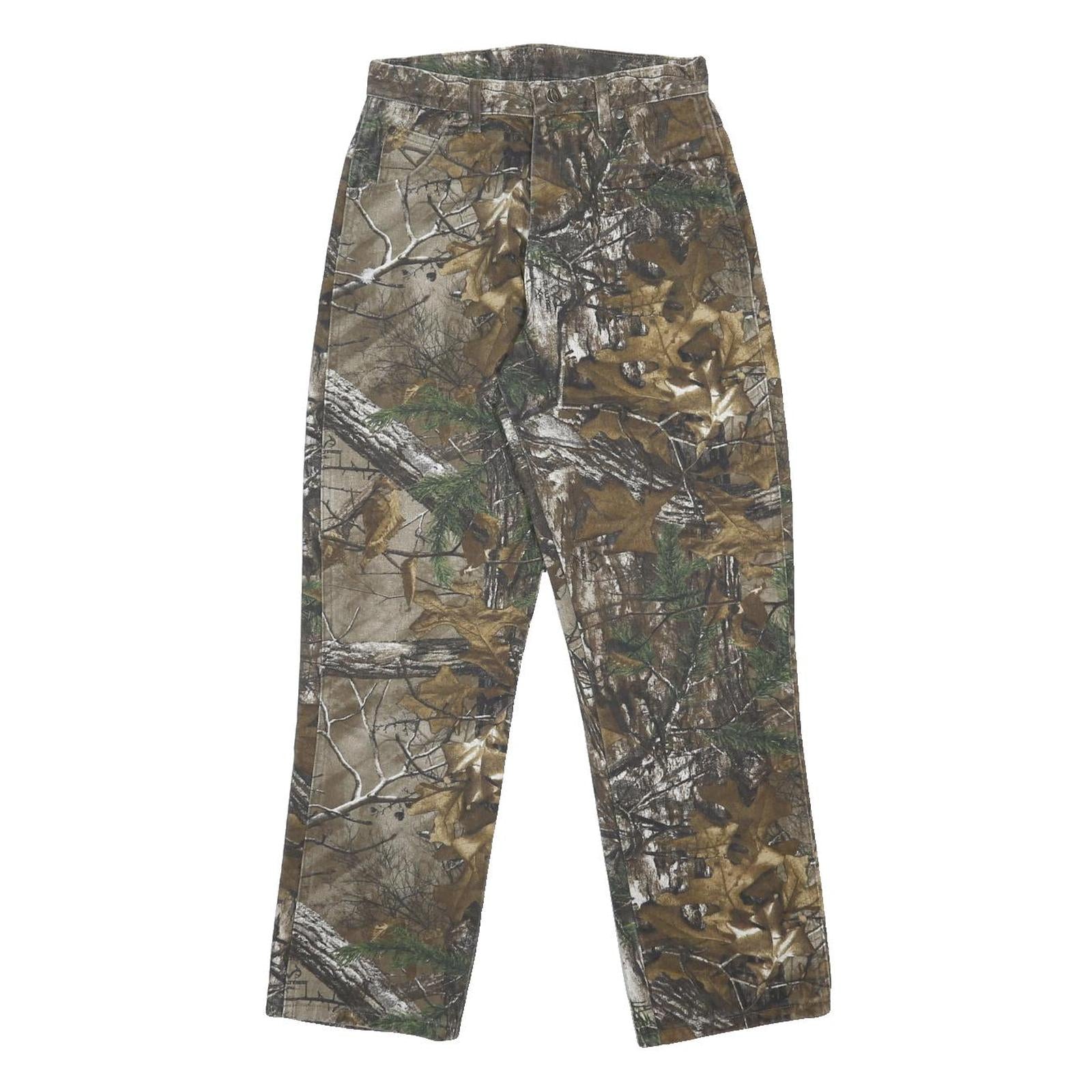 WRANGLER Real Tree Womens Regular Fit Straight Leg Denim Camouflage W27 L29
