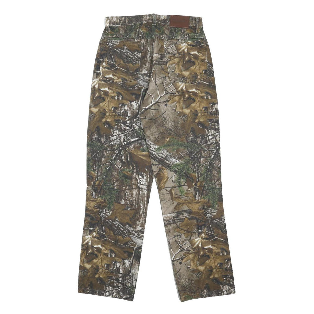 WRANGLER Real Tree Womens Regular Fit Straight Leg Denim Camouflage W27 L29