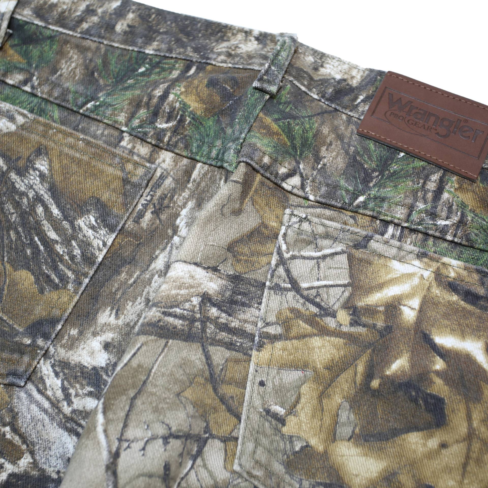 WRANGLER Real Tree Womens Regular Fit Straight Leg Denim Camouflage W27 L29