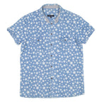 VILLIAN Stars Mens Denim Shirt Blue M